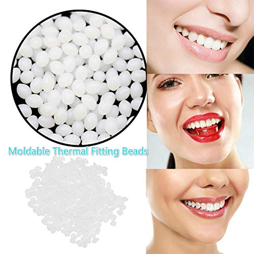 Product Cover Multi-functional Temporary Tooth Repair Kit Moldable Thermal Fitting Beads for Snap On Instant and Confident Smile Denture Adhesive Fake Teeth Cosmetic Braces Veneer