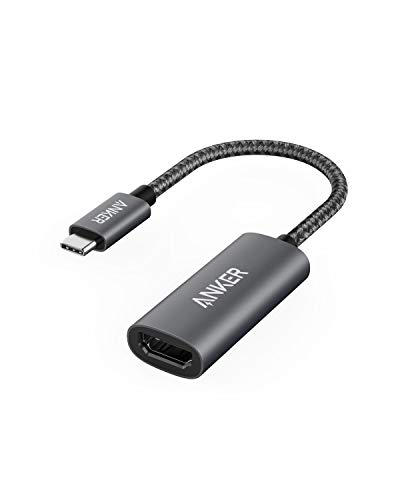 Product Cover Anker USB C to HDMI Adapter, Aluminum Portable USB C Adapter, Supports 4K 60Hz, for MacBook Pro, MacBook Air, iPad Pro, Pixelbook, XPS, Galaxy, and More [Compatible with Thunderbolt 3 ports]
