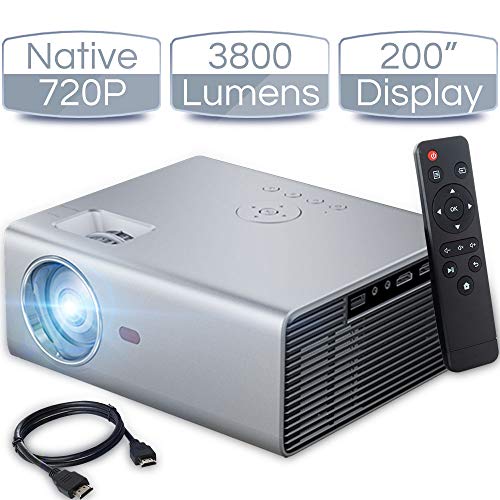 Product Cover iCODIS T400 Video Projector, Full HD 1080P Supported, 3800 Lux Mini Projector with 50,000 Hrs, 200