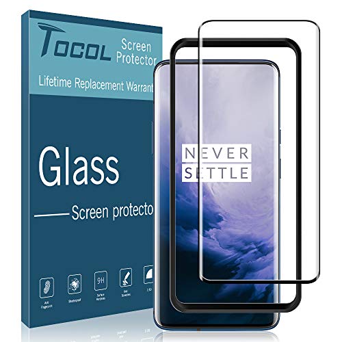 Product Cover TOCOL for Screen Protector Oneplus 7 Pro, Tempered Glass HD Clarity, Anti-Scratch with Easy Installation Tray
