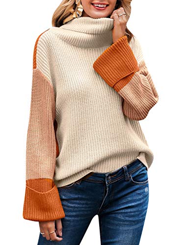 Product Cover BerryGo Women's Casual Long Sleeve Turtleneck Sweater Pullover Knit Jumper
