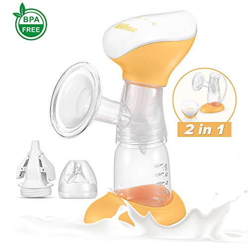 Product Cover Electric Breast Pump KidoMe 2 in 1 Portable Breast Pump with LCD Screen 10 Massage Mode Pain Free and 15 Levels of Suction Mode