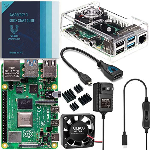 Product Cover Vilros Raspberry Pi 4 Basic Kit with Fan Cooled Case (4GB)
