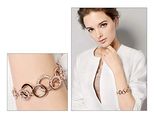 Product Cover YouBella Jewellery Bracelets for Women Rose Gold Plated Crystal Bracelet Bangle Jewellery for Girls and Women