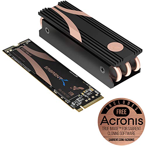 Product Cover Sabrent 1TB Rocket Nvme PCIe 4.0 M.2 2280 Internal SSD Maximum Performance Solid State Drive with Heatsink (SB-ROCKET-NVMe4-HTSK-1TB)