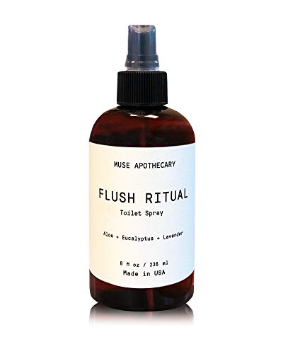 Product Cover Muse Bath Apothecary Flush Ritual - Aromatic & Refreshing Before You Go Toilet Spray, 8 oz, Infused with Natural Essential Oils - Aloe + Eucalyptus + Lavender