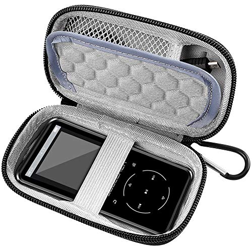 Product Cover MP3 & MP4 Player Case for SOULCKER/G.G.Martinsen/Grtdhx/iPod Nano/Sandisk Music Player/Sony NW-A45 /B Walkman and Other Music Players with Bluetooth. Fit for Earbuds, USB Cable, Memory Card