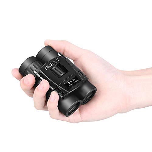 Product Cover BRIGENIUS 8x21 Compact Binoculars for Concert Theater Opera, Small Lightweight Mini Pocket Folding Binoculars for Outdoor Sports Games and Concerts Travel Hiking Bird Watching Adults Kids