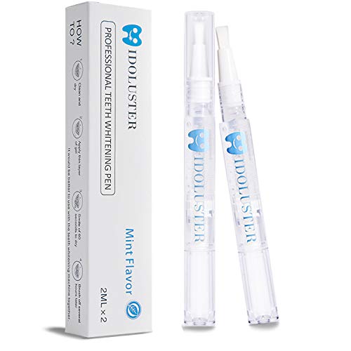 Product Cover Teeth Whitening Pen Professional (2Pcs) by IDOLUSTER,Safe 35% Carbamide Peroxide Teeth Whitening Gel, 30+Uses,Rapid Effects and No Sensitivity,Easy to Use, Travel Friendly,Whiten Your Teeth At a Time