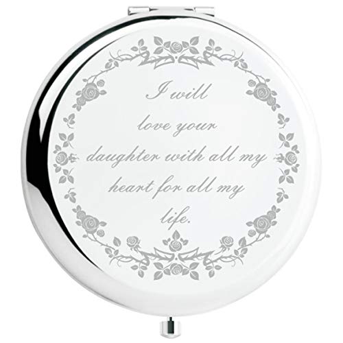 Product Cover Mother of The Bride Gifts from Groom, Wedding Keepsake Gift,Great Gifts Present for Mom Mommy Mother（Silver, Mother of The Bride）