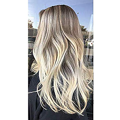 Product Cover Moresoo 18 Inch Tape in Remy Hair Extensions Blonde Skin Weft Human Hair Color #18 Fading to #22 and #60 Blonde Seamless Skin Weft Hair Extensions 20PC/50G