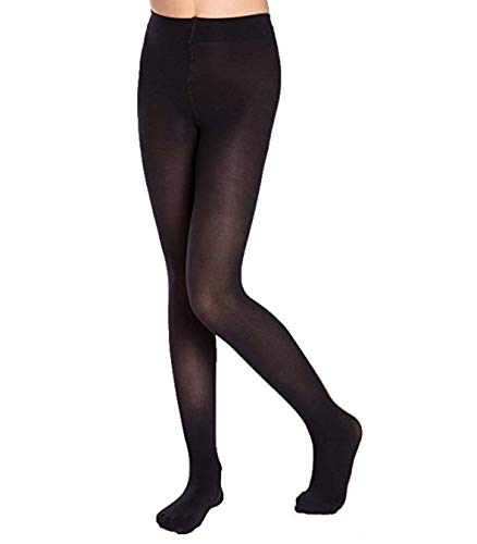 Product Cover The Dance Bible Unisex Imported Footed Ballet Tights in Black Color | Black Stockings for Girls, Boys and Kids (1, XXX-Large)