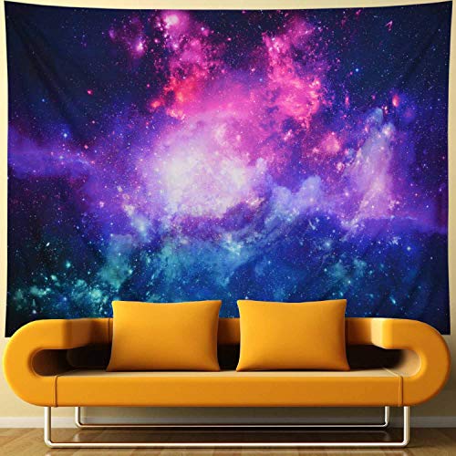 Product Cover Amtoodopin Galaxy Tapestry Purple Starry Night Tapestry 3D Cosmic Space Tapestry Mystic Stars Tapestry Wall Hanging Psychedelic Hippie Tapestry for Ceiling Living Room Dorm Decor