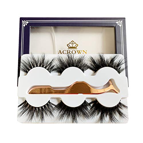 Product Cover Real Mink Lashes Fluffy Long 3D Dramatic Eyelashes Face Lash Strip 20mm Pack