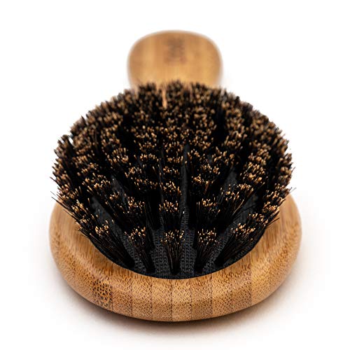 Product Cover Boar Bristle Hair Brush Set - Designed for Kids, Women and Men. Natural Bristle Brushes Work Best for Thin and Fine Hair, Add Healthy Shine, Improve Texture, Reduce Frizz. Wood Wet Detangler Comb