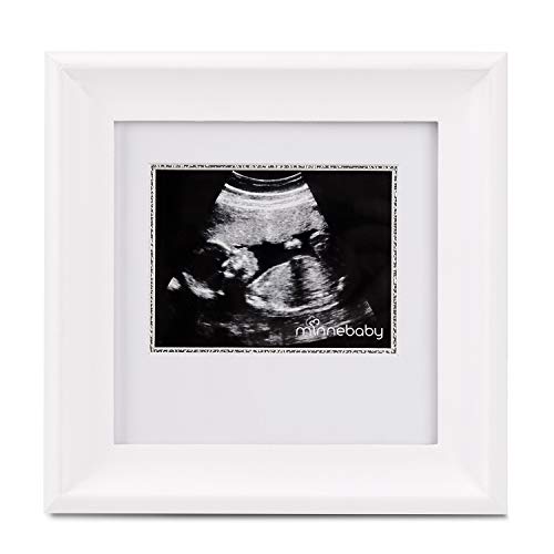 Product Cover Minnebaby Sonogram Pregnancy Keepsake Frame, Great Gift for Expecting Parents, Baby Shower Gift, White