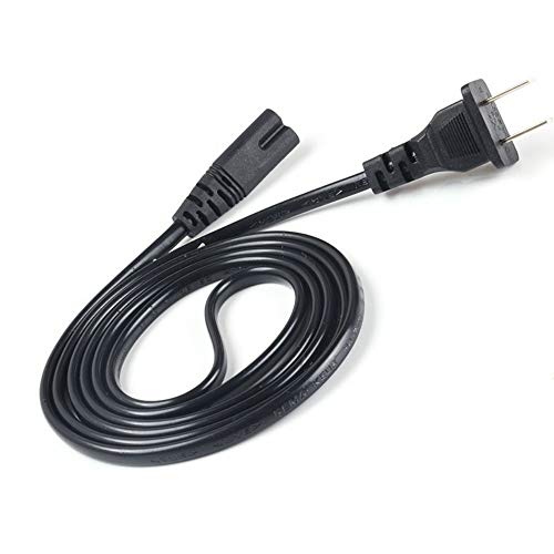 Product Cover 2Prong 18 AWG Power Cable Cord Compatible TCL Roku Smart LED LCD HD TV - UL Listed AC Wall Power Cable Cord Plug