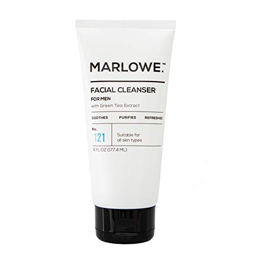 Product Cover MARLOWE. No. 121 Facial Cleanser for Men 6oz | Daily Face Wash with Natural Extracts & Antioxidants | Soothes, Purifies, Refreshes | Thick Lather, No More Dry