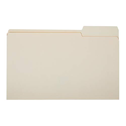 Product Cover AmazonBasics File Folders - 1/3 Tab, Manila, Legal Size, 100 per Box