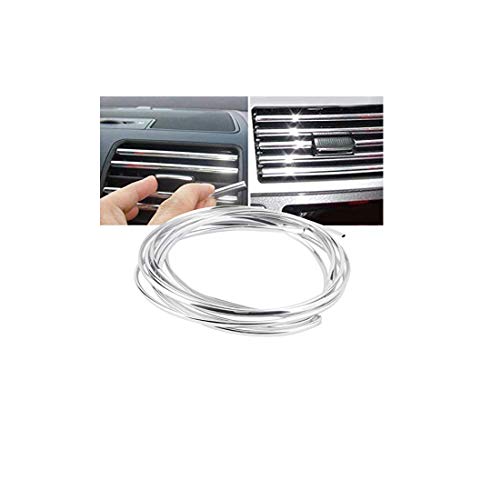 Product Cover ONE STORE AC Vent/Car Edges Chrome Styling in Car Decor (3 m, Silver)