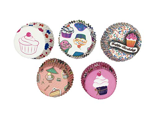 Product Cover SYGA 125 Pcs Colorful Baking Muffin Liner Paper Cake Cup (Assorted Pack with Same Color)