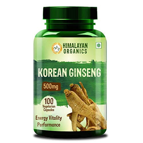 Product Cover Himalayan Organics Korean Red Ginseng 1000mg - 100 Veg Caspules (1)