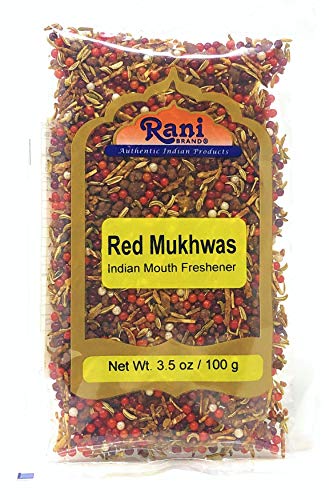 Product Cover Rani Red Mukhwas (Special Digestive Treat) 3.5oz (100g) ~ Vegan | Indian Candy Mouth Freshener