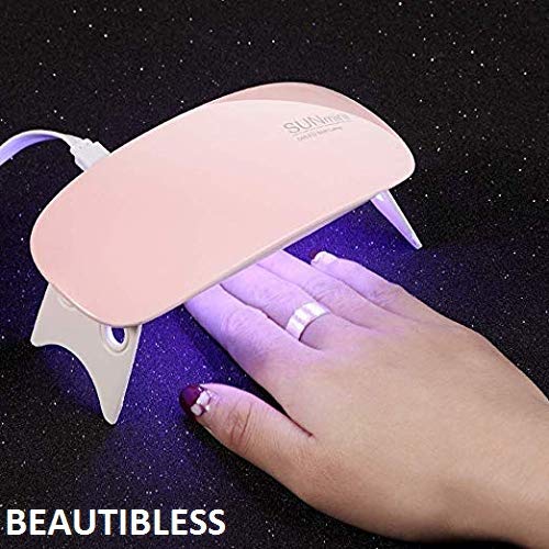 Product Cover BEAUTIBLESS SUNmini 6W LED UV Nail Polish Dryer Curing Lamp Light Portable for Gel Based Polishes Manicure/Pedicure Nail Art,Nail Lamp(Multi Color)