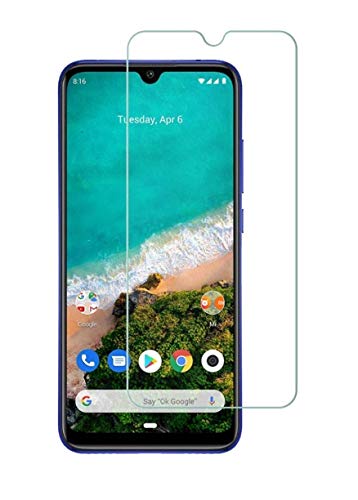Product Cover Rexez Mi A3 Tempered Glass Edge To Edge Full Screen Coverage With Easy Installation Kit For For Mi A3 - Transparent With Black Rim