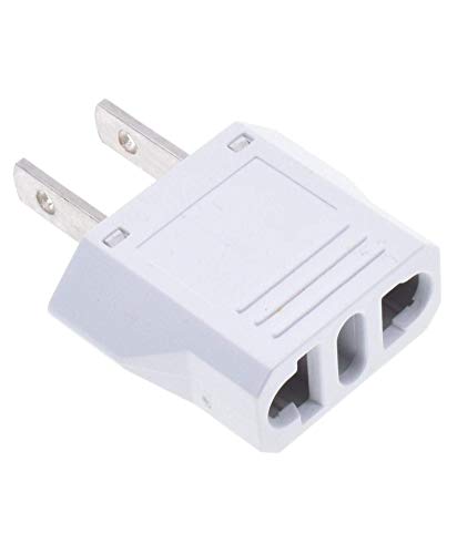 Product Cover US Plug Adapter, Easy to Use Fireproof Safe, Europe to US Plug Adapter, EU/CN/AU/Italy to USA/Canada Travel Adapter, Outlet Adapter Europe to USA, EU to Us Plug Adapter, European to Us Plug Adapter.