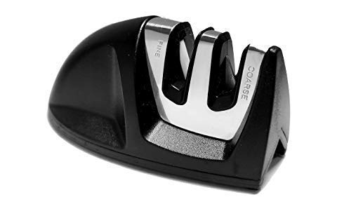 Product Cover VowChef Knife 2 Slot Edge Grip Kitchen Knife Sharpener, Helps to Sharpen Dull Knives (Black)