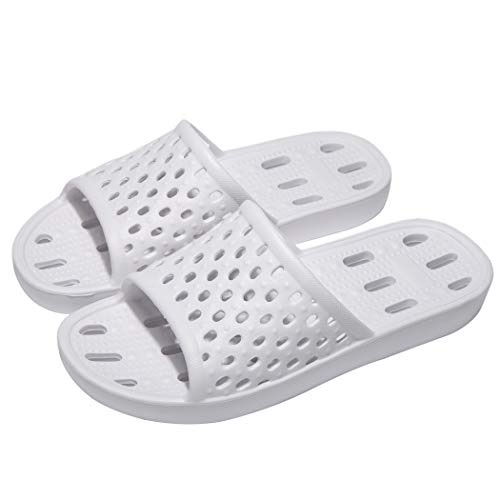 Product Cover WOTTE Shower Sandals Women Quick Drying Bath Slippers Non Slip Dorm Shoes White