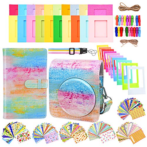 Product Cover Sunmns Accessories Bundle Kit Set for Fujifilm Instax Mini 70 Instant Film Camera, Accessory Include Case, Album, Stickers, Photo Frames, Hanging Frame, Strap (Rainbow)