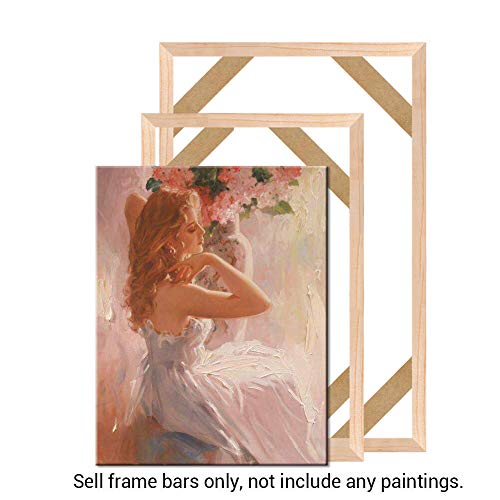 Product Cover Stretcher Bars，Wood Canvas Frame Kit，DIY Canvas framm for Oil Painting,Art Stretcher Bars 40x50cm (16x20 Inch)