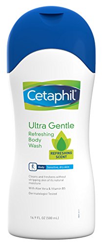 Product Cover Ultra Gentle Refreshing Body Wash, Refreshing Scent, Sensitive Skin, All Skin Types, Hypoallergenic, Dermatologist Tested, 16.9 Fl Oz (Pack of 3)