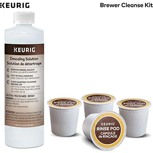 Product Cover Keurig Brewer Cleanse Kit For Brewer Descaling and MaintenanceIncludes Descaling Solution & Rinse Pods, Compatible with Keurig Classic/1.0 & 2.0 K-Cup Pod Coffee Makers, 5 Count