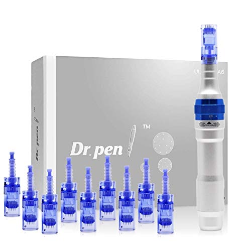 Product Cover Dr. Pen Ultima A6 Electric Wireless Professional Skincare Kit including: 10 Cartridges - 5 x 12 Pin, 5 x 36 Pin