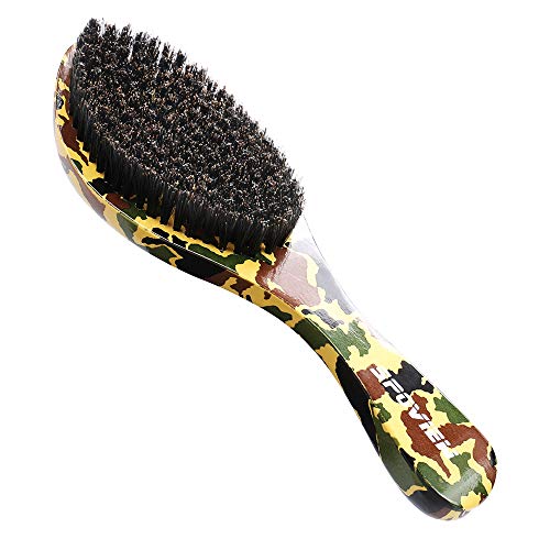 Product Cover Premium wave brush- wave brush medium-Made with Pure Boar Bristles for 360