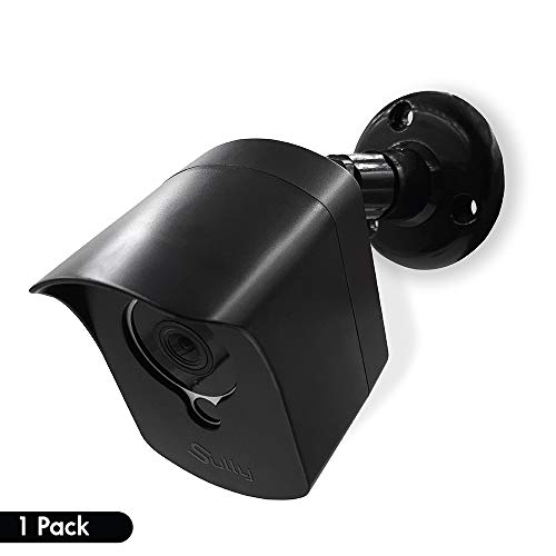 Product Cover Mounting Kit for Wyze Cam (1 pcs Black) - Outdoor Case for Wyze Camera & v2 1080p Full HD w/Screw Mounts - Wyze Waterproof Cover with Wall Mount Bracket - Solid Housing for Wyze Cams by SULLY