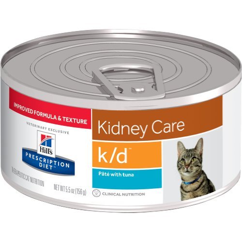 Product Cover HILL'S Prescription Diet k/d Kidney Care Pate with Tuna Canned Cat Food 12/5.5 oz
