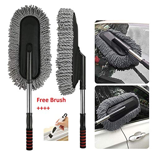 Product Cover TOUARETAILS Microfiber Flexible Car Cleaning Duster Car Wash Dust Wax Mop Car Washing Brush