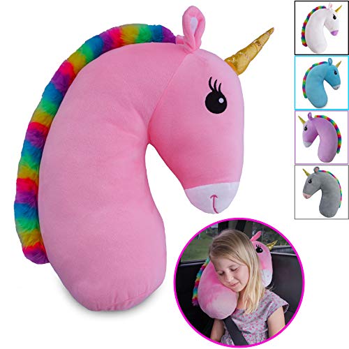 Product Cover Travel Pets Unicorn Seat Belt Pillow (Pink)