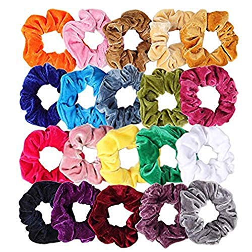 Product Cover Smile n Style Essentials Multicolour Velvet Elastics Hair Ties/Band for Women -12 Pieces