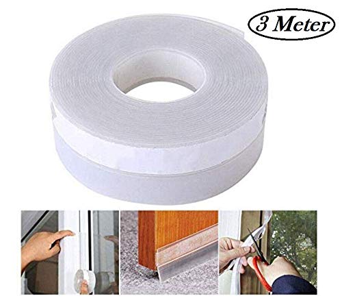 Product Cover Litenyx® Door Sealing Strips for Seal Sound Proof, Insect, Window Tape for Home Bottom Rubber Sealing Sticker Seal Strip (1 Pc) (3 Meter)