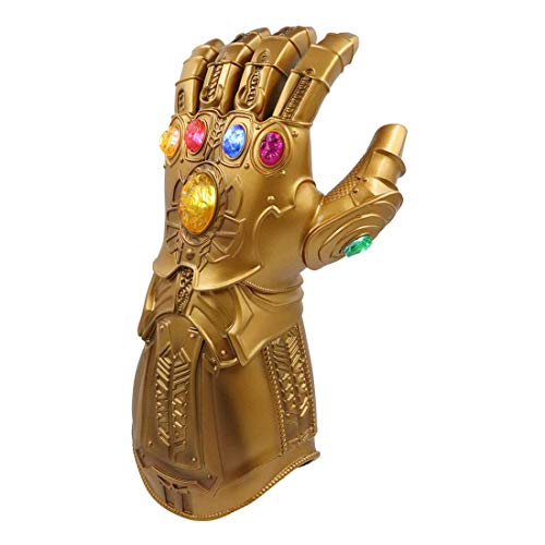 Product Cover Kids LED Light Up Glove Thanos Gauntlet Props for Halloween Cosplay (Kids Size)
