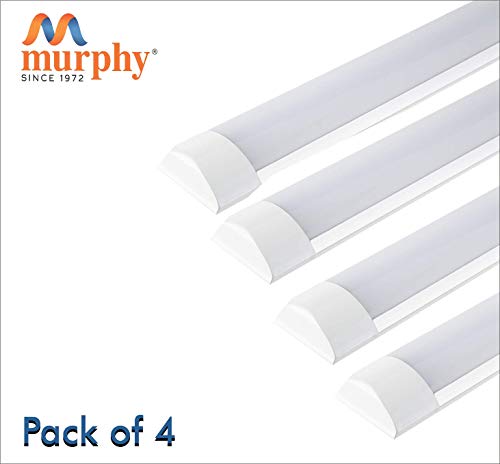 Product Cover Murphy LED Flat Tube Light 2 Feet 20W -Cool White Batten Pack of 4