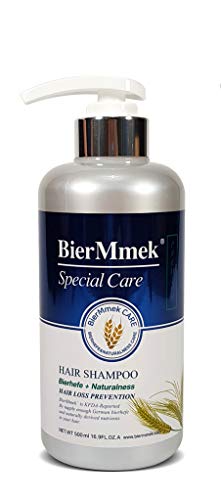 Product Cover BierMmek Shampoo Special Care - Anti Hair Loss, Strength Hair Growth, Regrowth Hair with Beer Yeast, Smooth Hair, Contain Biotin and Selenium, Scalp Healty, Men and Women - 16.9 Fl Oz / 500mL