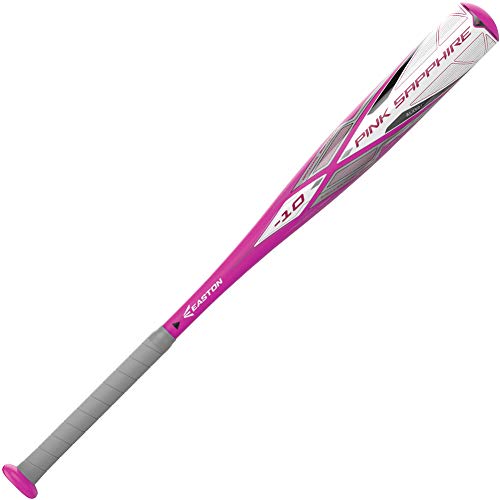 Product Cover EASTON PINK SAPPHIRE -10 Girls / Youth Fastpitch Softball Bat | 2020 | 1 Piece Aluminum | ALX50 Military Grade Aluminum | Ultra Thin Handle | Comfort Grip | Approved All Fields