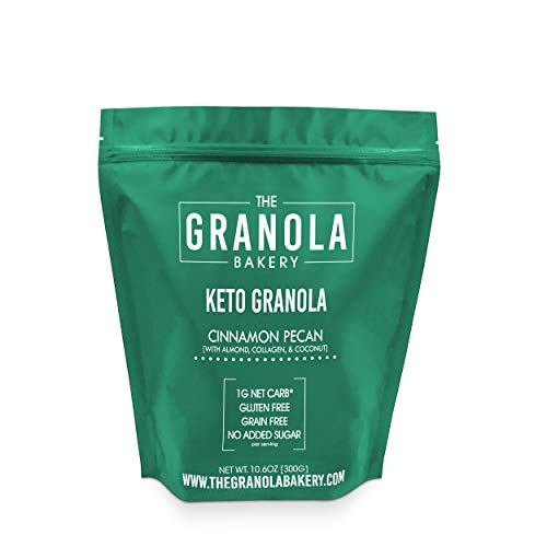 Product Cover Granola Bakery - Cinnamon Pecan Keto Granola Cereal | Sugar Free Low Carb Keto Food | 1g Net Carb, 11Oz Bag | Gluten Free, Diabetic Friendly Keto Snacks