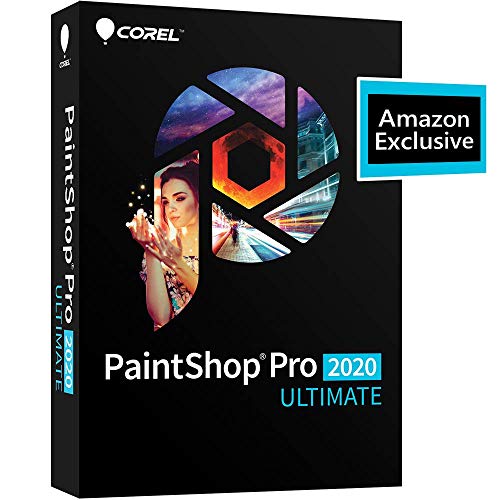 Product Cover Corel | PaintShop Pro 2020 Ultimate | Photo Editing & Graphic Design | Amazon Exclusive includes FREE ParticleShop Plugin and 5-Brush Starter Pack valued at $39 [PC Disc]